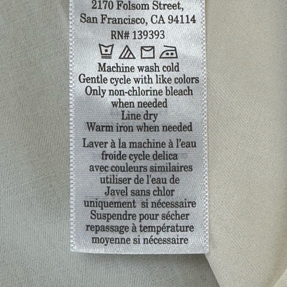 Everlane The Drape Top in Butterlite Bone 100% Tencel Cap Sleeve Zip Back 14 - Picture 9 of 15